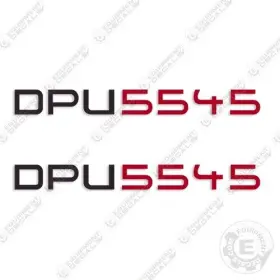 Aftermarket Dpu5545 Fits Wacker Neuson Decal Kit Vibratory Plate - 7 Year Outdoor 3m Vinyl