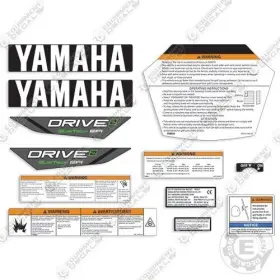 Aftermarket Dr2a19 Fits Yamaha Drive 2 Golf Cart Decal Kit - 7 Year Outdoor 3m Vinyl
