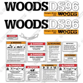 Aftermarket Ds96 Fits Woods Decal Kit Rotary Cutter - 7 Year Outdoor 3m Vinyl