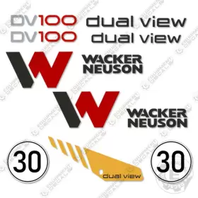 Aftermarket Dv100 Fits Wacker Neuson Decal Kit Dumper - 7 Year Outdoor 3m Vinyl