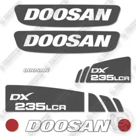 Aftermarket Dx235lcr-3 Doosan Decal Kit Crawler Excavator- - Not Genuine Oem