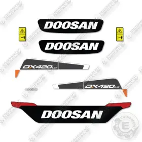 Aftermarket Dx420lc-5 Doosan Decal Kit Crawler Excavator - Aftermarket Dx420lc-5 Doosan Decal Kit Crawler Excavator -