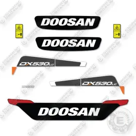 Aftermarket Dx530lc-5 Doosan Decal Kit Excavator - Aftermarket Dx530lc-5 Doosan Decal Kit Excavator -