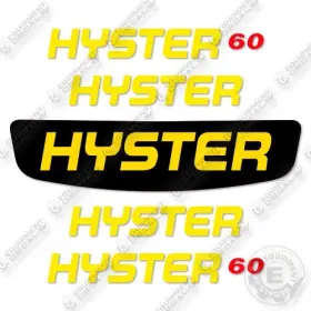 Aftermarket E60xn Fits Hyster Decal Kit Forklift- 7 Year Outdoor 3m Vinyl