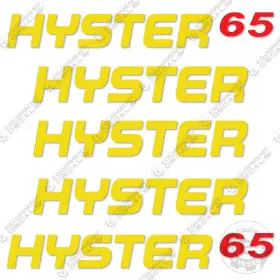 Aftermarket E65xn-40 Fits Hyster Decal Kit Equipment Decals Forklift - 7 Year 3m Vinyl