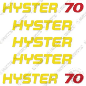 Aftermarket E70xn-40 Fits Hyster Decal Kit Forklift - 7 Year Outdoor 3m Vinyl