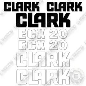 ECX20 CLARK Decal Forklift Kit