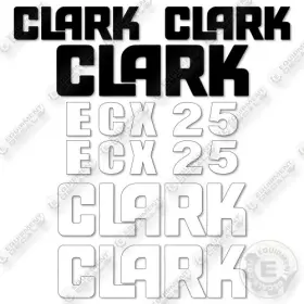 ECX25 CLARK Decal Forklift Kit