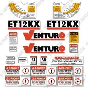 Aftermarket Et12kx Fits Venturo Decal Kit Boom Truck - 3m Vinyl Sticker Set