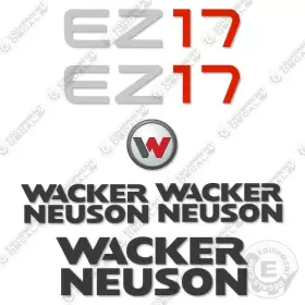 Aftermarket Ez17 Fits Wacker Neuson Ez 17 Decal Kit Mini Excavator - 7 Year Outdoor 3m Vinyl Aftermarket Ez17 Fits Wacker Neuson Ez 17 Decal Kit Mini Excavator - 7 Year Outdoor 3m Vinyl