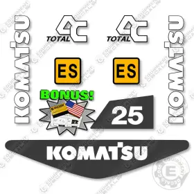 Aftermarket Fb25shgu-6 Fits Komatsu Decal Kit Forklift Decals - 7 Year Outdoor 3m Vinyl