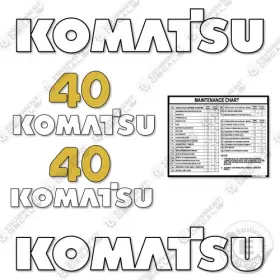 Aftermarket Fd40tz-7 Fits Komatsu Decal Kit Forklift - 7 Year Outdoor 3m Vinyl Aftermarket Fd40tz-7 Fits Komatsu Decal Kit Forklift - 7 Year Outdoor 3m Vinyl