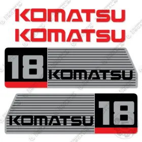Aftermarket Fg18 Fits Komatsu Decal Kit Forklift - Custom Silver 7 Year Outdoor 3m Vinyl