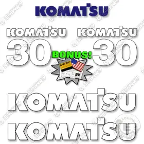 Aftermarket Fg30hst-16 Fits Komatsu Decal Kit Forklift Decals - 7 Year Outdoor 3m Vinyl