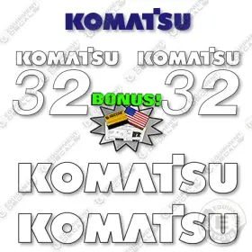Aftermarket Fg32hst-16 Fits Komatsu Decal Kit Forklift Decals - 7 Year Outdoor 3m Vinyl