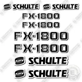 Aftermarket Fx1800n Schulte Decal Kit Rotary Cutter -aftermarket Aftermarket Fx1800n Schulte Decal Kit Rotary Cutter -aftermarket
