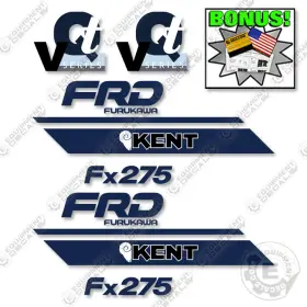 Aftermarket Fx275 Fits Frd Kent Decal Kit Hydraulic Hammer - 7 Year Outdoor 3m Vinyl