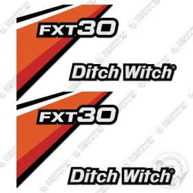 Aftermarket Fxt-30 Fits Ditch Witch Fxt30 Decal Kit Reel Carrier Replacements - 7 Year Vinyl