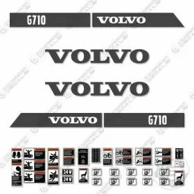 Aftermarket G710 Fits Volvo Decal Kit Motor Grader - 7 Year Outdoor 3m Vinyl