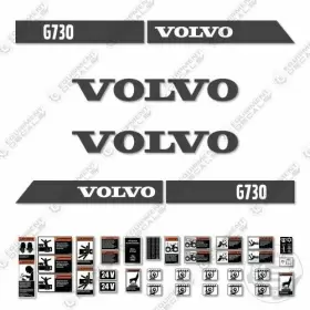 Aftermarket G730 Fits Volvo Decal Kit Motor Grader - 7 Year Outdoor 3m Vinyl