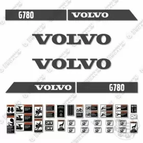 Aftermarket G780 Fits Volvo Decal Kit Motor Grader - 7 Year Outdoor 3m Vinyl