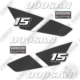 Aftermarket Gc15s-9 Doosan Decal Kit Forklift- - Not Genuine Oem
