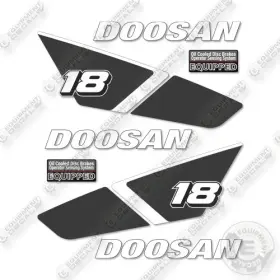 Aftermarket Gc18s-9 Doosan Decal Kit Forklift- - Not Genuine Oem