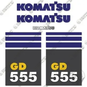 Aftermarket Gd555-5 Fits Komatsu Gd 555-5 Decal Set Motor Grader - 7 Year Outdoor 3m Vinyl