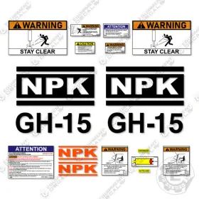 Aftermarket Gh-15 Fits Npk Decal Kit Hammer - 7 Year Outdoor 3m Vinyl Aftermarket Gh-15 Fits Npk Decal Kit Hammer - 7 Year Outdoor 3m Vinyl