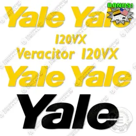 Aftermarket Glp120vxncbv115 Fits Yale Veracitor 120vx Decal Kit Forklift - 7 Year Outdoor 3m Vinyl