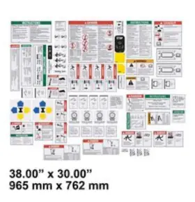 Aftermarket Gn217252 Genie Safety Decal Kit 965mm X 762mm