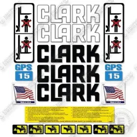 Aftermarket Gps15 Fits Clark Decal Kit Forklift - 7 Year Outdoor 3m Vinyl