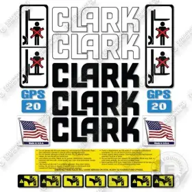 GPS20 CLARK Decal Forklift Kit GPS20 CLARK Decal Forklift Kit