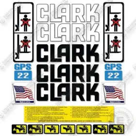 GPS22 CLARK Decal Forklift Kit