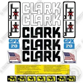 GPX20 CLARK Decal Forklift Kit