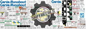Aftermarket Gr-15 Genie Full Decal Kit With Applicator Instructions And Legend
