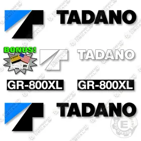 Aftermarket Gr800xl Fits Tadano Gr-800xl Decal Kit Industrial Crane - 7 Year Outdoor 3m Vinyl
