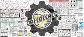 Aftermarket Gs-4069 Genie Dc Full Decal Kit With Applicator Instructions And Legend