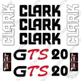 Aftermarket Gts20 Fits Clark Decal Kit Forklift - 7 Year Outdoor 3m Vinyl