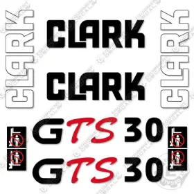 Aftermarket Gts30 Fits Clark Decal Kit Forklift - 7 Year Outdoor 3m Vinyl