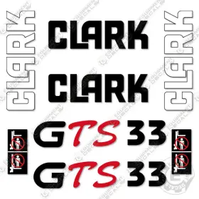 Aftermarket Gts33 Fits Clark Decal Kit Forklift - 7 Year Outdoor 3m Vinyl