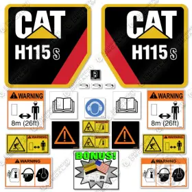 Aftermarket H115s Fits Caterpillar Decal Kit Hammer - 7 Year Outdoor 3m Vinyl