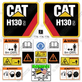 Aftermarket H130s Fits Caterpillar Decal Kit Hammer - 7 Year Outdoor 3m Vinyl