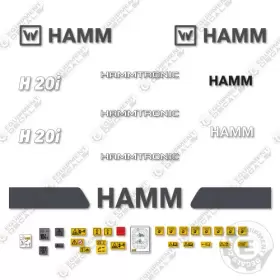 Aftermarket H20i Fits Hamm H20ic Decal Kit Vibratory Drum Roller - 7 Year Outdoor 3m Vinyl Aftermarket H20i Fits Hamm H20ic Decal Kit Vibratory Drum Roller - 7 Year Outdoor 3m Vinyl