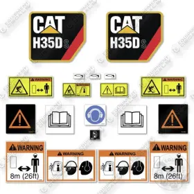 Aftermarket H35ds Fits Caterpillar Decal Kit Hammer - 7 Year Outdoor 3m Vinyl