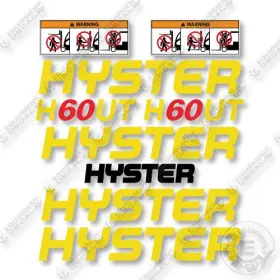 Aftermarket H60ut Hyster Decal Kit Forklift -aftermarket Aftermarket H60ut Hyster Decal Kit Forklift -aftermarket