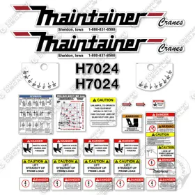 Aftermarket H7024 Fits Maintainer Decal Kit Safety Stickers With Logos - 3m Vinyl Aftermarket H7024 Fits Maintainer Decal Kit Safety Stickers With Logos - 3m Vinyl