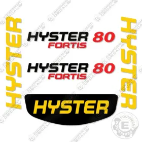 Aftermarket H80fts Fits Hyster Decal Kit Forklift No Warnings - 7 Year Outdoor 3m Vinyl