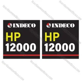 Aftermarket Hd1200 Fits Indeco Hp1200 Decal Kit Hydraulic Hammer Replacement Stickers - 3m Vinyl
