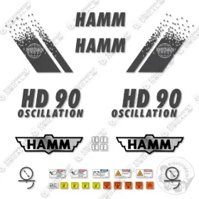 Aftermarket Hd90 Fits Hamm Decal Kit Vibratory Drum Roller - 7 Year Outdoor 3m Vinyl Aftermarket Hd90 Fits Hamm Decal Kit Vibratory Drum Roller - 7 Year Outdoor 3m Vinyl